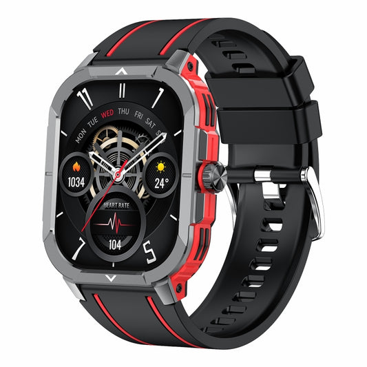 LEMFO HK56 2.06 inch BT5.3 IP68 Sport Smart Watch, Support Bluetooth Call / Message Notification / Heart Rate / Blood Pressure Health Monitor(Red) - Smart Watches by LEMFO | Online Shopping UK | buy2fix