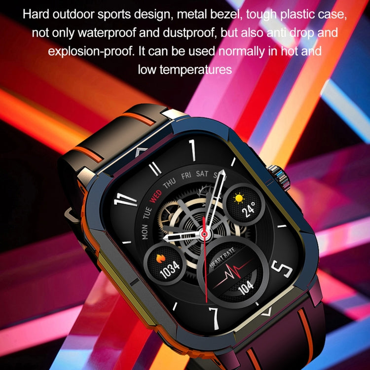 LEMFO HK56 2.06 inch BT5.3 IP68 Sport Smart Watch, Support Bluetooth Call / Message Notification / Heart Rate / Blood Pressure Health Monitor(Blue) - Smart Watches by LEMFO | Online Shopping UK | buy2fix