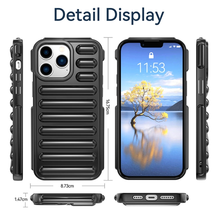 For iPhone 16 Plus Capsule Series Candy Color TPU Phone Case(Black) by buy2fix