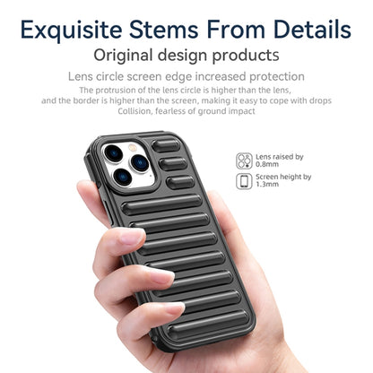 For iPhone 16 Plus Capsule Series Candy Color TPU Phone Case(Black) by buy2fix