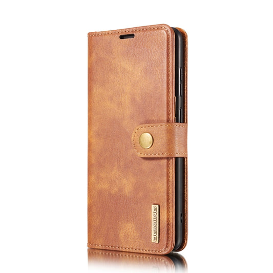 For Samsung Galaxy Note20 DG.MING Crazy Horse Texture Flip Detachable Magnetic Leather Case with Holder & Card Slots & Wallet(Brown) by DG.MING