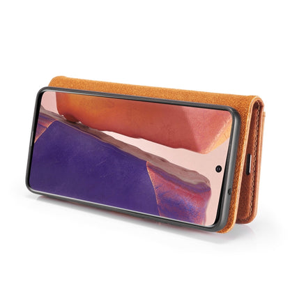For Samsung Galaxy Note20 DG.MING Crazy Horse Texture Flip Detachable Magnetic Leather Case with Holder & Card Slots & Wallet(Brown) by DG.MING