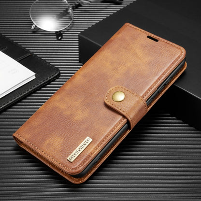 For Samsung Galaxy Note20 DG.MING Crazy Horse Texture Flip Detachable Magnetic Leather Case with Holder & Card Slots & Wallet(Brown) by DG.MING