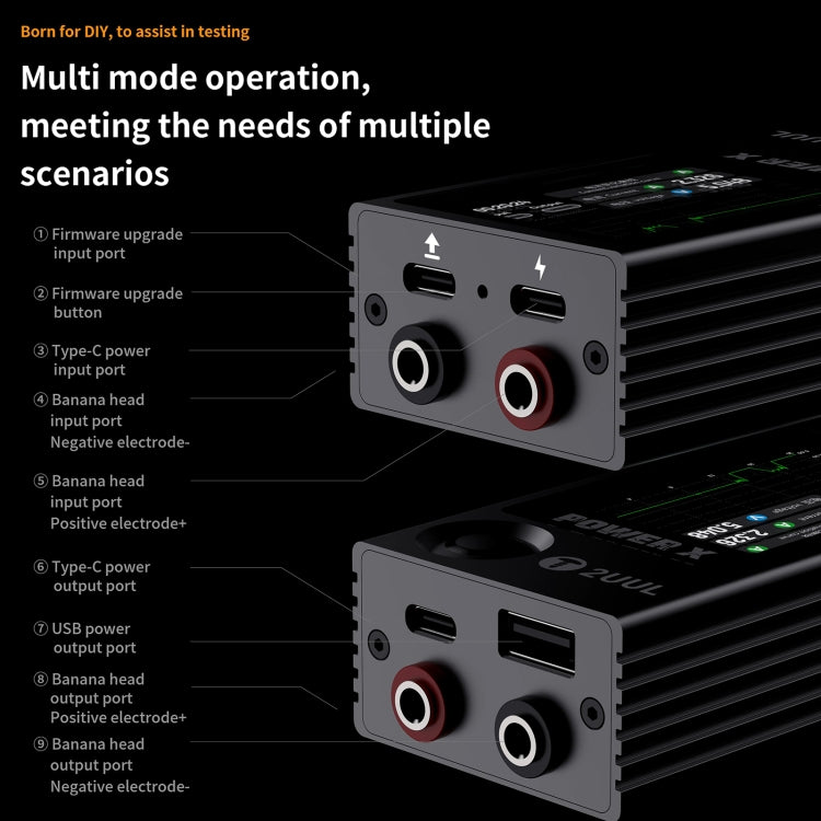 2UUL PW11 Power X High Refresh Full-color Screen Power PCB Detector - Test Tools by 2UUL | Online Shopping UK | buy2fix