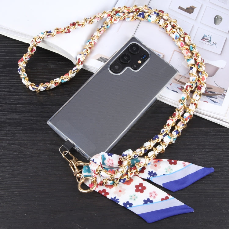 Mobile Phone Anti-lost Silk Scarf Full Coverage Long Lanyard(Rose Red) - Lanyards & Wrist Straps by buy2fix | Online Shopping UK | buy2fix