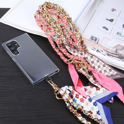 Mobile Phone Anti-lost Silk Scarf Full Coverage Long Lanyard(Rose Red) - Lanyards & Wrist Straps by buy2fix | Online Shopping UK | buy2fix