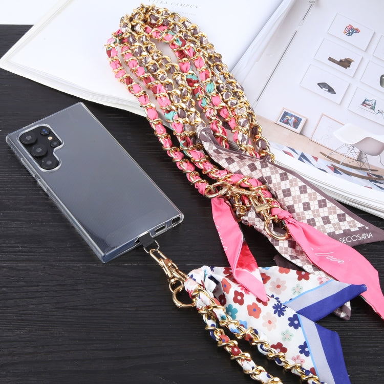 Mobile Phone Anti-lost Silk Scarf Full Coverage Long Lanyard(Brown) - Lanyards & Wrist Straps by buy2fix | Online Shopping UK | buy2fix