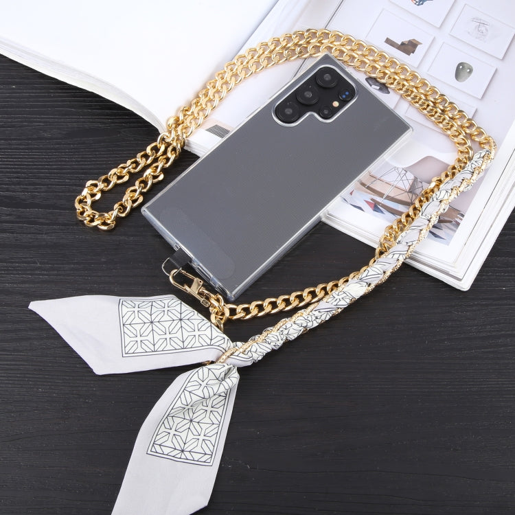 Mobile Phone Anti-lost Silk Scarf Half Pack Long Lanyard(Grey) - Lanyards & Wrist Straps by buy2fix | Online Shopping UK | buy2fix