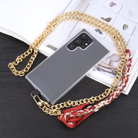 Mobile Phone Anti-lost Silk Scarf Half Pack Long Lanyard(Red) - Lanyards & Wrist Straps by buy2fix | Online Shopping UK | buy2fix