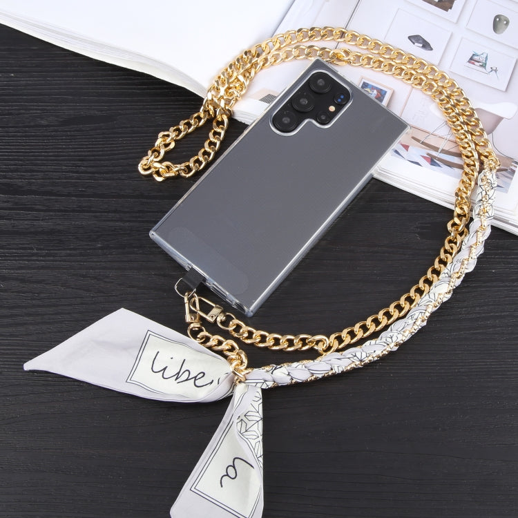 Mobile Phone Anti-lost Silk Scarf Half Pack Long Lanyard(Grey) - Lanyards & Wrist Straps by buy2fix | Online Shopping UK | buy2fix