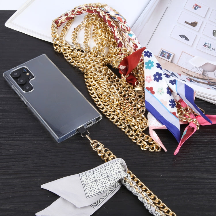 Mobile Phone Anti-lost Silk Scarf Half Pack Long Lanyard(Grey) - Lanyards & Wrist Straps by buy2fix | Online Shopping UK | buy2fix