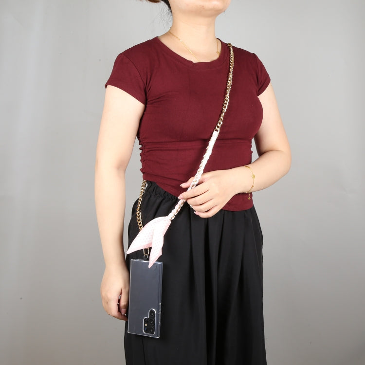 Mobile Phone Anti-lost Silk Scarf Half Pack Long Lanyard(Grey) - Lanyards & Wrist Straps by buy2fix | Online Shopping UK | buy2fix