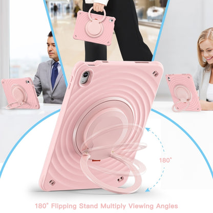For iPad 2025 / 2022 Rotation Handle Holder Silicone Hybrid PC Tablet Case(Pink) - iPad 2025 / 2022 Cases by buy2fix | Online Shopping UK | buy2fix