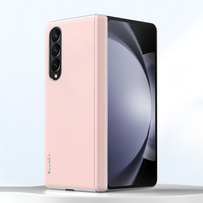 For Samsung Galaxy Z Fold4 SULADA Skin Feel Liquid Leather Shockproof Phone Case(Pink) - Galaxy Z Fold4 5G Cases by SULADA | Online Shopping UK | buy2fix