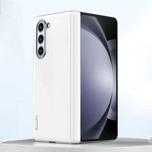 For Samsung Galaxy Z Fold6 SULADA Skin Feel Liquid Leather Shockproof Phone Case(White) - Galaxy Z Fold6 5G Cases by SULADA | Online Shopping UK | buy2fix