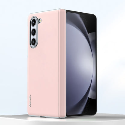 For Samsung Galaxy Z Fold6 SULADA Skin Feel Liquid Leather Shockproof Phone Case(Pink) - Galaxy Z Fold6 5G Cases by SULADA | Online Shopping UK | buy2fix