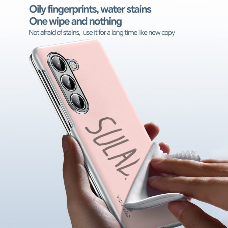 For Samsung Galaxy Z Fold5 SULADA Skin Feel Liquid Leather Shockproof Phone Case(White) - Galaxy Z Fold5 Cases by SULADA | Online Shopping UK | buy2fix