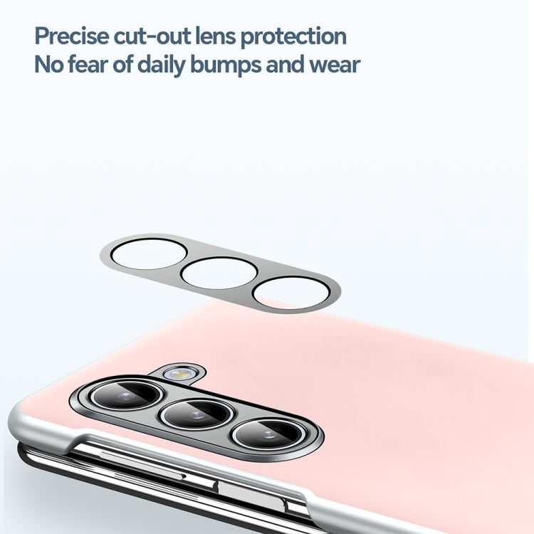 For Samsung Galaxy Z Fold5 SULADA Skin Feel Liquid Leather Shockproof Phone Case(Pink) - Galaxy Z Fold5 Cases by SULADA | Online Shopping UK | buy2fix