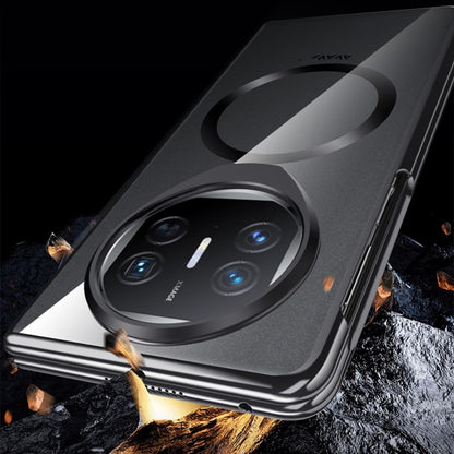 For Huawei Mate X5 Integrated MagSafe Metal Lens Holder PC Electroplating Phone Case(Gold) - Huawei Cases by buy2fix | Online Shopping UK | buy2fix
