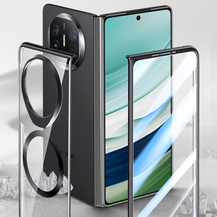 For Huawei Mate X5 Integrated MagSafe Metal Lens Holder PC Electroplating Phone Case(Silver) - Huawei Cases by buy2fix | Online Shopping UK | buy2fix