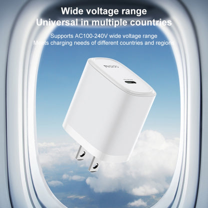 Yesido YC11U 20W PD USB-C / Type-C Fast Charging Charger, Specification:US Plug(White) - USB Charger by Yesido | Online Shopping UK | buy2fix