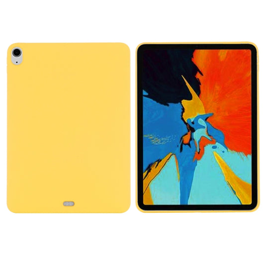 For iPad Air 13 2025 / 2024 Pure Color Liquid Silicone Shockproof Tablet Case(Yellow) by buy2fix