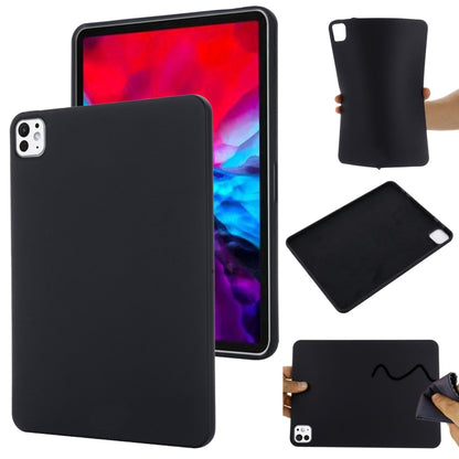 For iPad Pro 13 2025 / 2024 Pure Color Liquid Silicone Shockproof Tablet Case(Black) by buy2fix