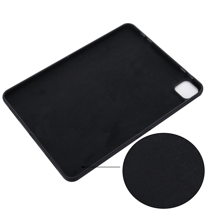 For iPad Pro 13 2025 / 2024 Pure Color Liquid Silicone Shockproof Tablet Case(Black) by buy2fix