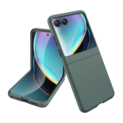 For Motorola Razr 50 Skin Feel Oil Spray Integrated PC Phone Case(Green) by buy2fix