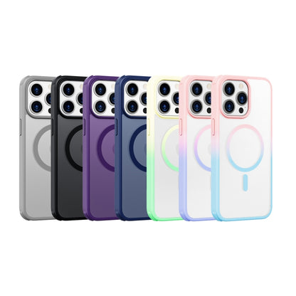 For iPhone 15 Pro Max Colorful MagSafe PC + TPU Phone Case(Pink Blue) - iPhone 15 Pro Max Cases by buy2fix | Online Shopping UK | buy2fix