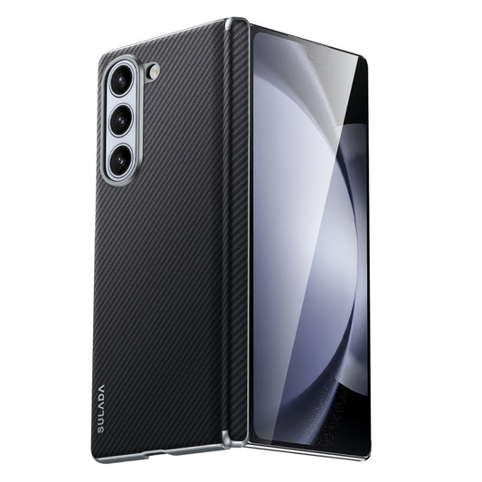 For Samsung Galaxy Z Fold6 SULADA 600D Kevlar Texture PC Shockproof Phone Case(Black) - Galaxy Z Fold6 5G Cases by SULADA | Online Shopping UK | buy2fix