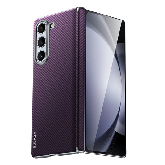 For Samsung Galaxy Z Fold6 SULADA 600D Kevlar Texture PC Shockproof Phone Case(Purple) - Galaxy Z Fold6 5G Cases by SULADA | Online Shopping UK | buy2fix