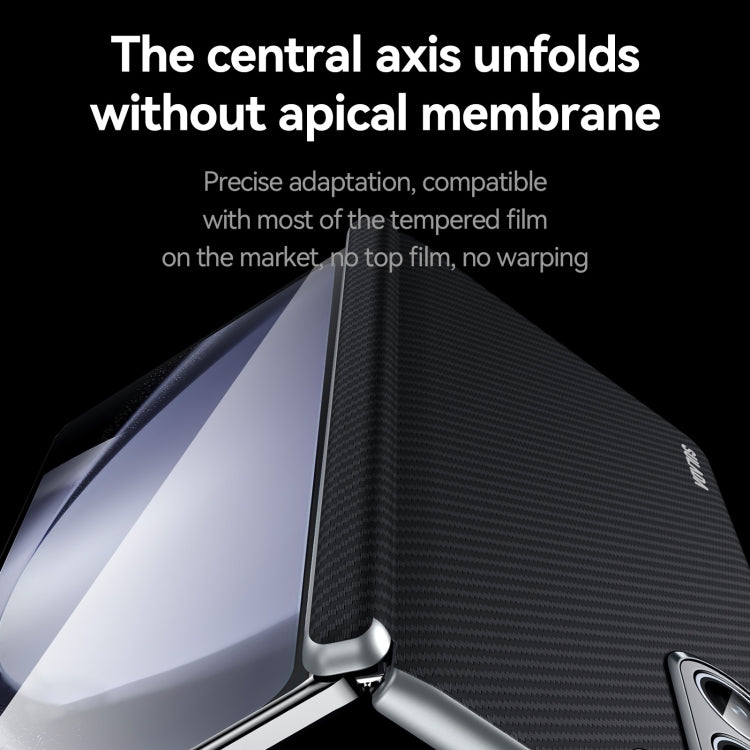 For Samsung Galaxy Z Fold5 SULADA 600D Kevlar Texture PC Shockproof Phone Case(Purple) - Galaxy Z Fold5 Cases by SULADA | Online Shopping UK | buy2fix