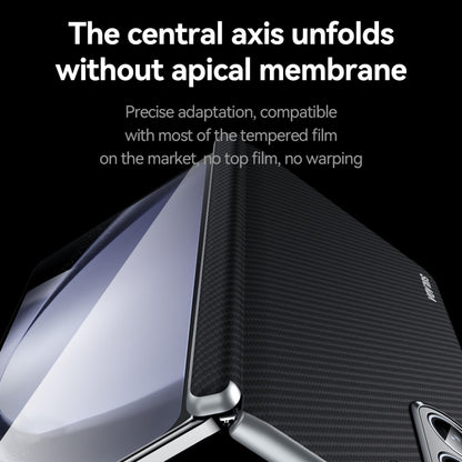 For Samsung Galaxy Z Fold4 SULADA 600D Kevlar Texture PC Shockproof Phone Case(Blue) - Galaxy Z Fold4 5G Cases by SULADA | Online Shopping UK | buy2fix