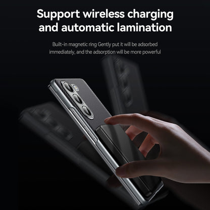 For Samsung Galaxy Z Fold5 SULADA 600D Kevlar Texture PC Shockproof Phone Case(Blue) - Galaxy Z Fold5 Cases by SULADA | Online Shopping UK | buy2fix