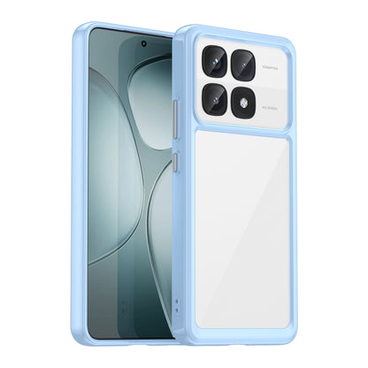 For Redmi K70 Ultra Colorful Series Acrylic Hybrid TPU Phone Case(Blue) - Xiaomi Cases by buy2fix | Online Shopping UK | buy2fix