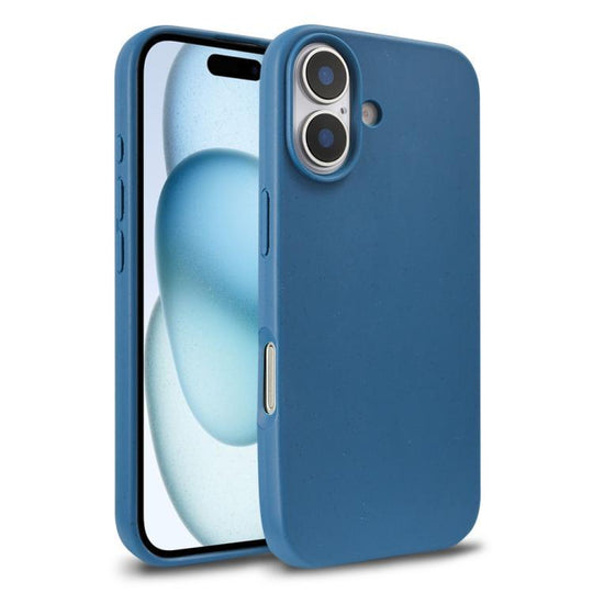 For iPhone 18 Wheat Straw TPU Phone Case(Blue)