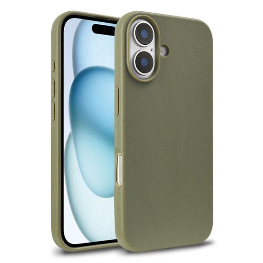 For iPhone 18 Wheat Straw TPU Phone Case(Army Green)