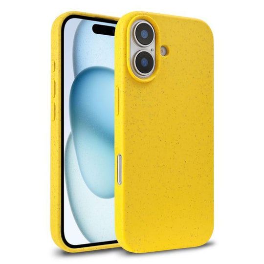 For iPhone 18 Wheat Straw TPU Phone Case(Yellow)
