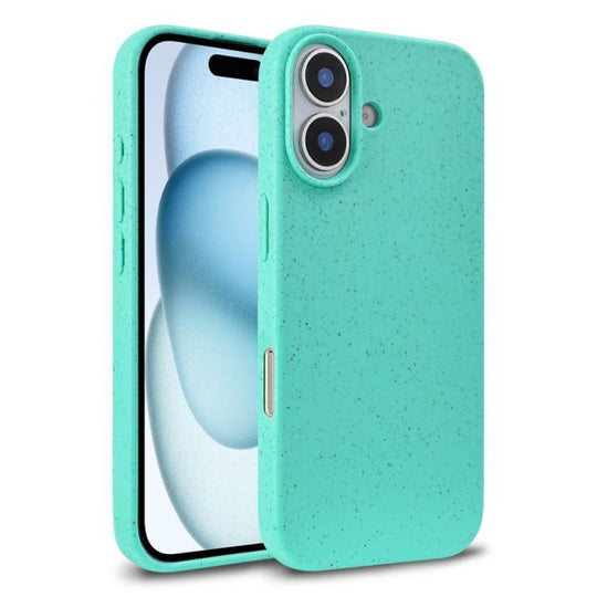 For iPhone 18 Wheat Straw TPU Phone Case(Green)