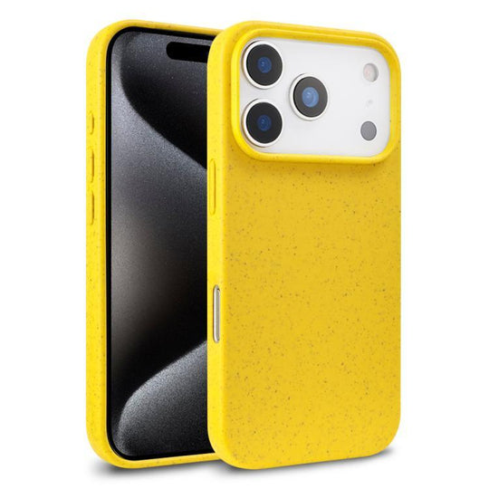 For iPhone 18 Pro Wheat Straw TPU Phone Case(Yellow)