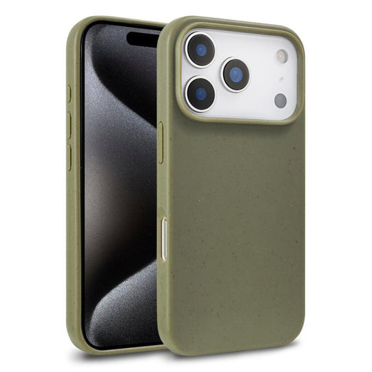 For iPhone 18 Pro Max Wheat Straw TPU Phone Case(Army Green)