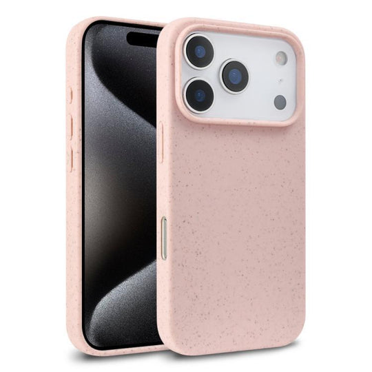 For iPhone 18 Pro Max Wheat Straw TPU Phone Case(Pink)