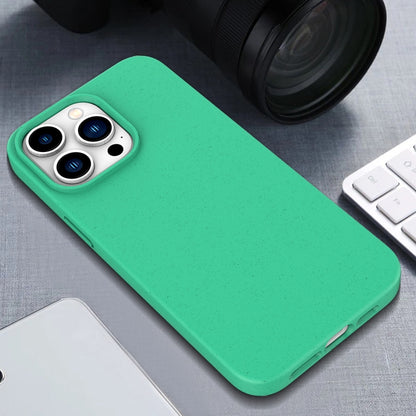 For iPhone 16 Pro Wheat Straw TPU Phone Case(Green) - iPhone 16 Pro Cases by buy2fix | Online Shopping UK | buy2fix