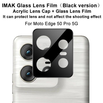 For Motorola Edge 50 Pro imak High Definition Integrated Glass Lens Film Black Version - Motorola Tempered Glass by imak | Online Shopping UK | buy2fix