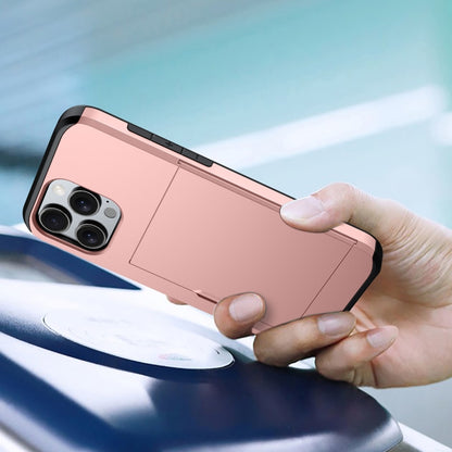 For iPhone 17 Air Shockproof Armor Phone Case with Card Slot(Rose Gold) - iPhone Air Cases by buy2fix | Online Shopping UK | buy2fix