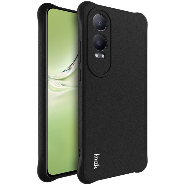 For OPPO K12x imak Shockproof Airbag TPU Phone Case(Matte Black) - OPPO Cases by imak | Online Shopping UK | buy2fix