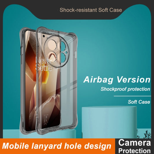 For OnePlus 13 5G imak Shockproof Airbag TPU Phone Case(Transparent Black) by imak