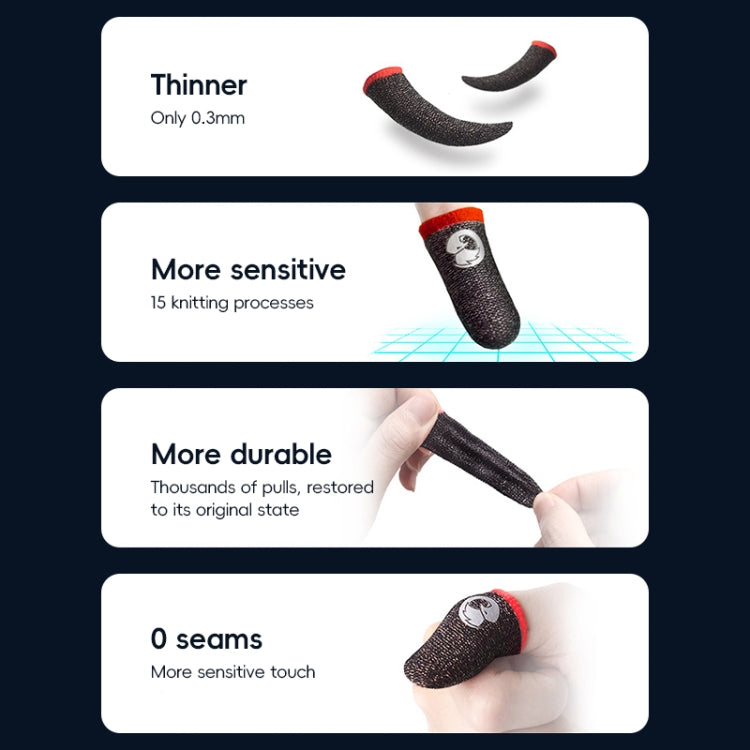 GameSir Talons 1 Pair Sweatproof Anti-slip Breathable Gaming Fingertips - Gaming Finger Sleeves by GameSir | Online Shopping UK | buy2fix
