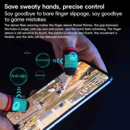 GameSir Talons 1 Pair Sweatproof Anti-slip Breathable Gaming Fingertips - Gaming Finger Sleeves by GameSir | Online Shopping UK | buy2fix